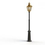 Louis XIII 08 | Messing Standleuchte – elegante Außenbeleuchtung mit schlanker Höhe von Roger Pradier